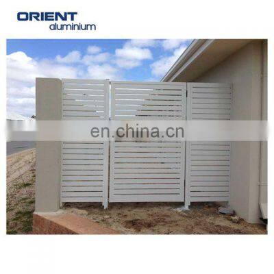 Aluminium slat double gates aluminium manufacturers gates