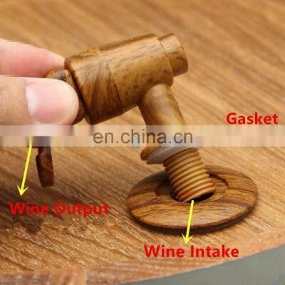 5L Oak Barrel Wooden Barrel for Storage or Aging Wine & Spirits Wine Barrels Wine Holder photo-5