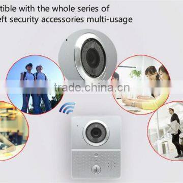 WIFI wireless door phone with wide angle lens,automatically recording after motion detection