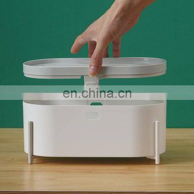 Luxury Livingroom Facial Tissue Paper Dispenser Car Strong ABS Plastic Tissue Toilet Paper Holder Organizer Tissue Box Holder photo-2