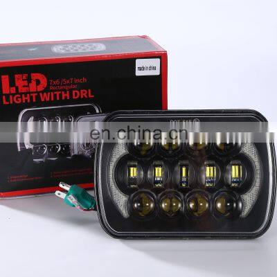 LED6485 LED WORK LIGHT Aluminum Alloy 5*7INCH 5x7 85w Pair 8000L for Truck Auto Car Replacement for Sealed Beam With DRL LANTSUN photo-2