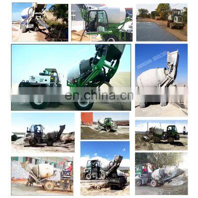 Hengwang HW240 2.4m3 Large Capacity Mobile Price Self Loading Mini Small Manual Rotating Concrete Mixer photo-5