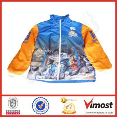 Custom Sublimation Jacket of Cheap Price With White Zipper photo-1