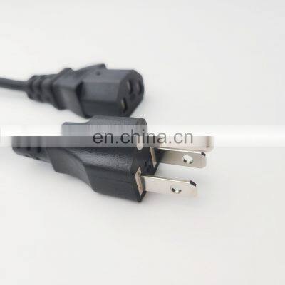 Guangzhou custom 1m us c13 power cord 3 pin ac power cord extension cord