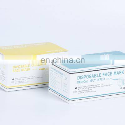 Three Lays Disposable Kids Medical Face Masks Non-woven Comfortable Mask Factory Direct Sale photo-3