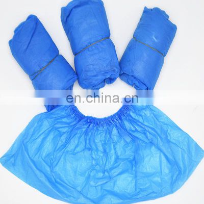 Disposable medical  wide used quality cpe blue shoe cover