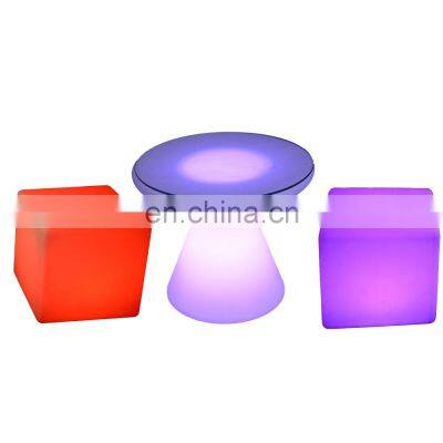 nightclub table hotel VIP seating cube chair patio furniture led cube pub furniture chair bar stool