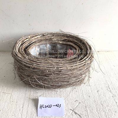 Home Garden Flower Planter Gardening Basket Rattan Gardening Tools photo-2