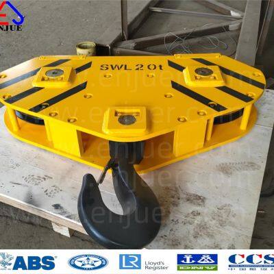 20T Electric Motor Cargo Lifting Svivel Hook Block Slewing Hook Group for Port Crane Mobile Portal Crane