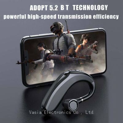 Wireless earbud business earphones noise reduction headphone monaural bluetooth headset