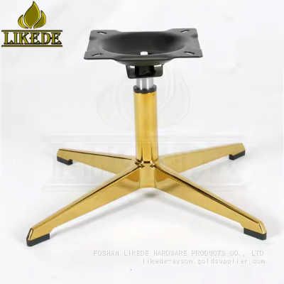 New Gold Swivel Chair Leg With Powder Coating Finish Made From Durable Aluminum Alloy photo-4