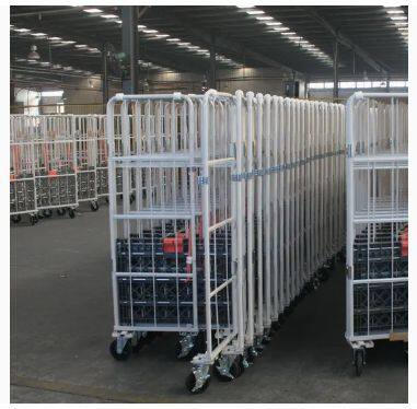Logistics Industrial Laundry Folding Warehouse Container Cage Roll Containers Trolley photo-5