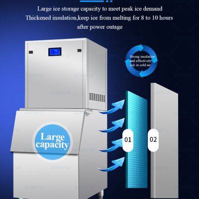 Commercial Flake Ice Machine 200KG Automatic Fast Ice Making Machine photo-4