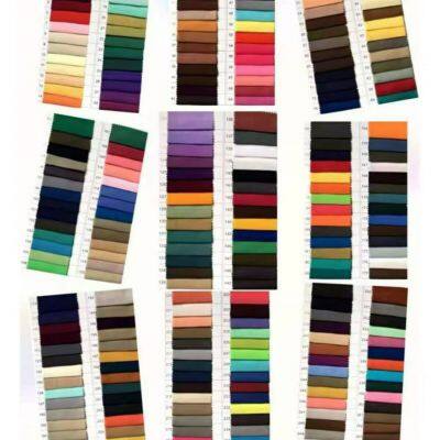 Товар в наличии: 60-дюймовый окрашенный готовый поликотон T80/C20 45X45/96X72 для карманов, подкладок, промежуточных слоев, багажных тканей, тканей для шнуров.