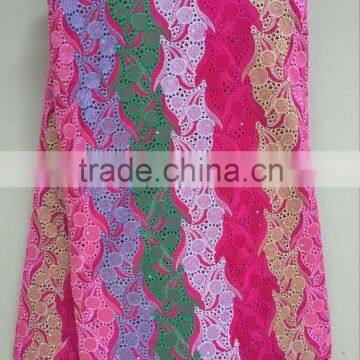 L13-1heavy swiss voile embroidery african lace fabric men's lace