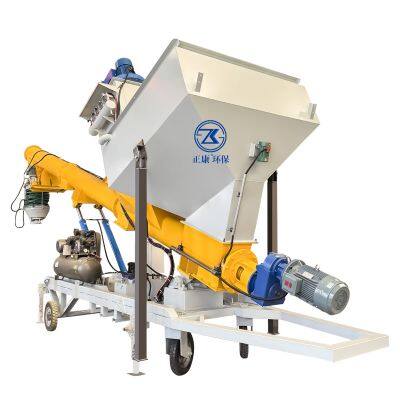 Разборный шнековый загрузчик для летучей золы с выдвижной стрелой. Мобильная шнековая машина для загрузки и выгрузки. Телескопический шнековый питатель