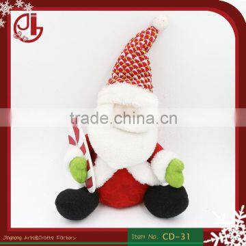 Dropshipping New Stuffed Soft Plush Toy In Santa Claus Shape Scooter For Christmas Home Decoration
