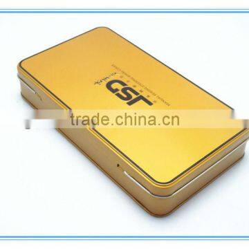 SGS high quality rectangular colorful tin box with lid