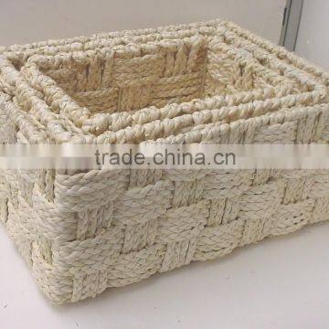 Set of 3 Maize Baskets (in Dark Brown)for Bread /fruit/kithchen Using /room Using photo-2