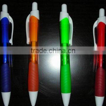 Ballpoint pen with silicone cover