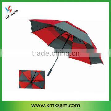 Windproof Double Layer Fiberglass Golf Umbrella