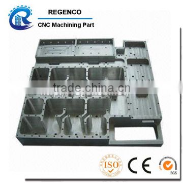 Precision CNC machining for bottom plate, made of aluminum 6061, anodized finish