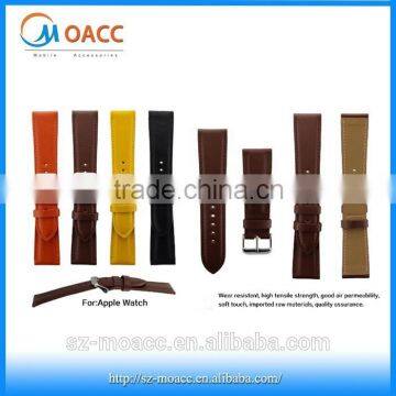 Factory direct sale for apple watch wristband,High quality Genuine leather for apple watch band 42mm