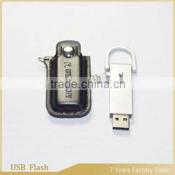 leather usb flahs drive promotional gift 2G/4G/8G chinese factory price