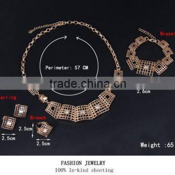 Hot Selling High Quality Alloy Jewelry Set With Gold Plated Jewelry Sets Dubai Custom Jewelry Set photo-4