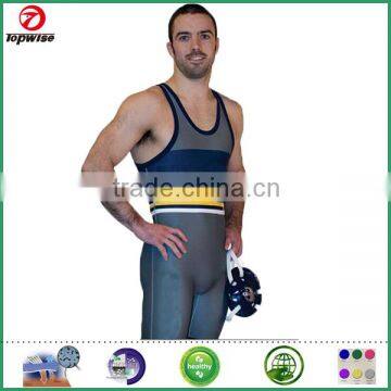 Team's unique custom wrestling singlet