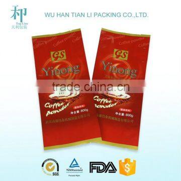 Back Sealed Custom Print Coffee Sachet Packaging