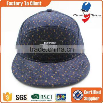 eco-friendly floral corduroy snapback cap and hat