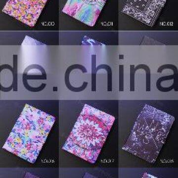 Flower Printing With Good Quality pu Leather Standing Cover Case for Tablet photo-2