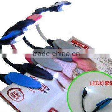 mini book light & clip light&mini clip on book light