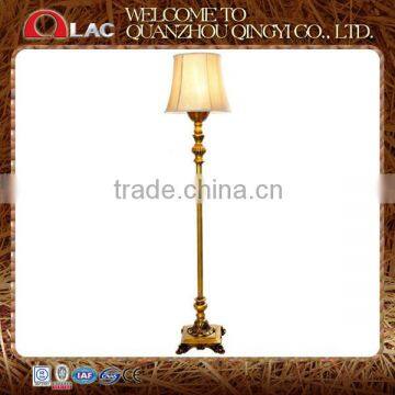 CE UL approved indoor gold resin decorative living room stand lamp