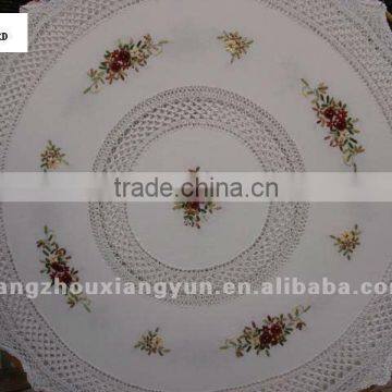 Crochet needlework tablecloth round table cloth