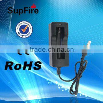 Supfire anti-reverse 18650 single charger