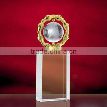 2015 Customized acrylic imitation crystal medal acrylic trophy