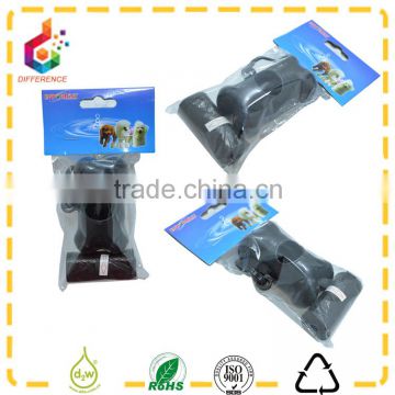 black plastic dog poop bag dispenser and refills