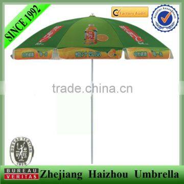 Full color printing promotional parasol with windproof steel frame