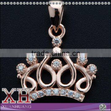 925 Sterling Silver Crown Pendant