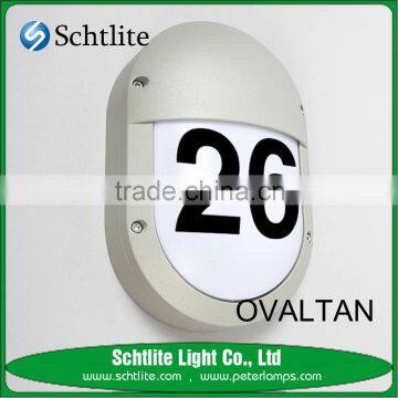 OVALTAN IP65 Opal white PC indoor garden wall bulkhead light