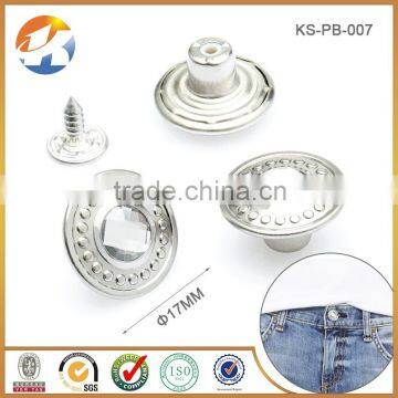 Beautiful Nickel Diamond Metal Button For Clothing