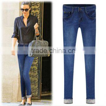 2014 European brand latest lady skinny denim jean                        
                                                Quality Choice