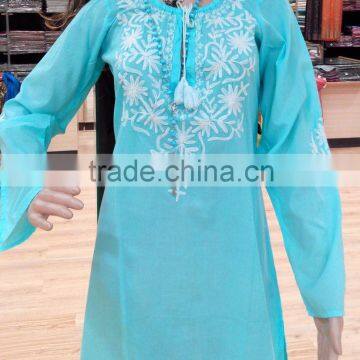 Beautiful embroidery Cotton Summer Tunic