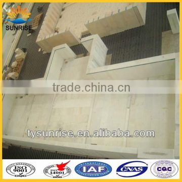 refractory bricks fused cast high density corundum self flowing castable