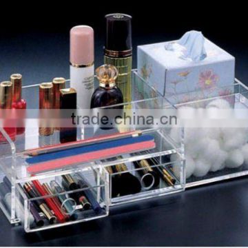 popular acrylic cosmetic display with dividers