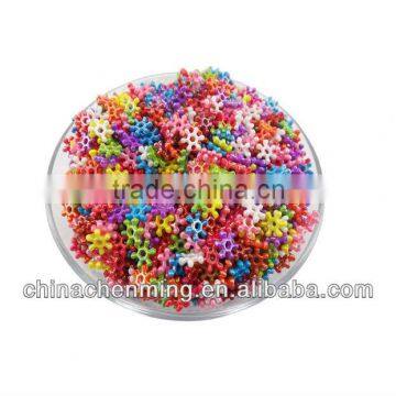 fashion acrylic snowflake shaped beads