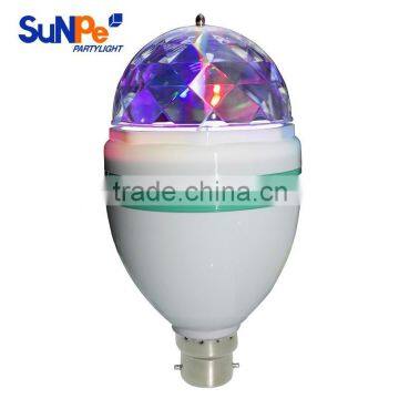 Disco Party Bar Club Effect Stage Light Bulb E27 LED Lighting Full Color Rotating Lamp photo-5