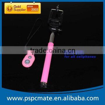 Take Photo and Video Selfie Stick Extendable Self-portrait Wireless Bluetooth Monopod Pole for Smart Mobile Cell Phone